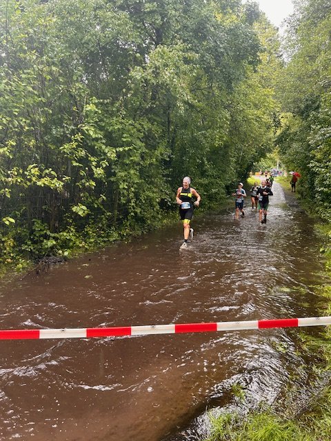 Tatjana Karsten auf der Laufstrecke in RV