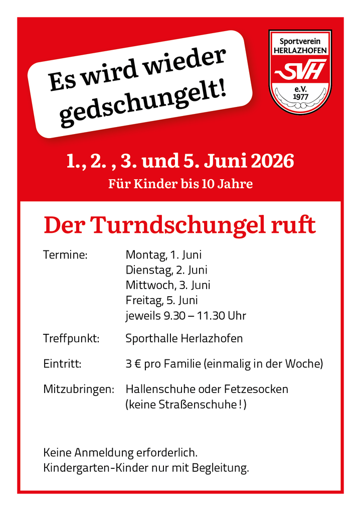 Turndschungel 2026 Juni
