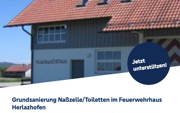 Crowdfunding Sanierung Feuerwehrhaus